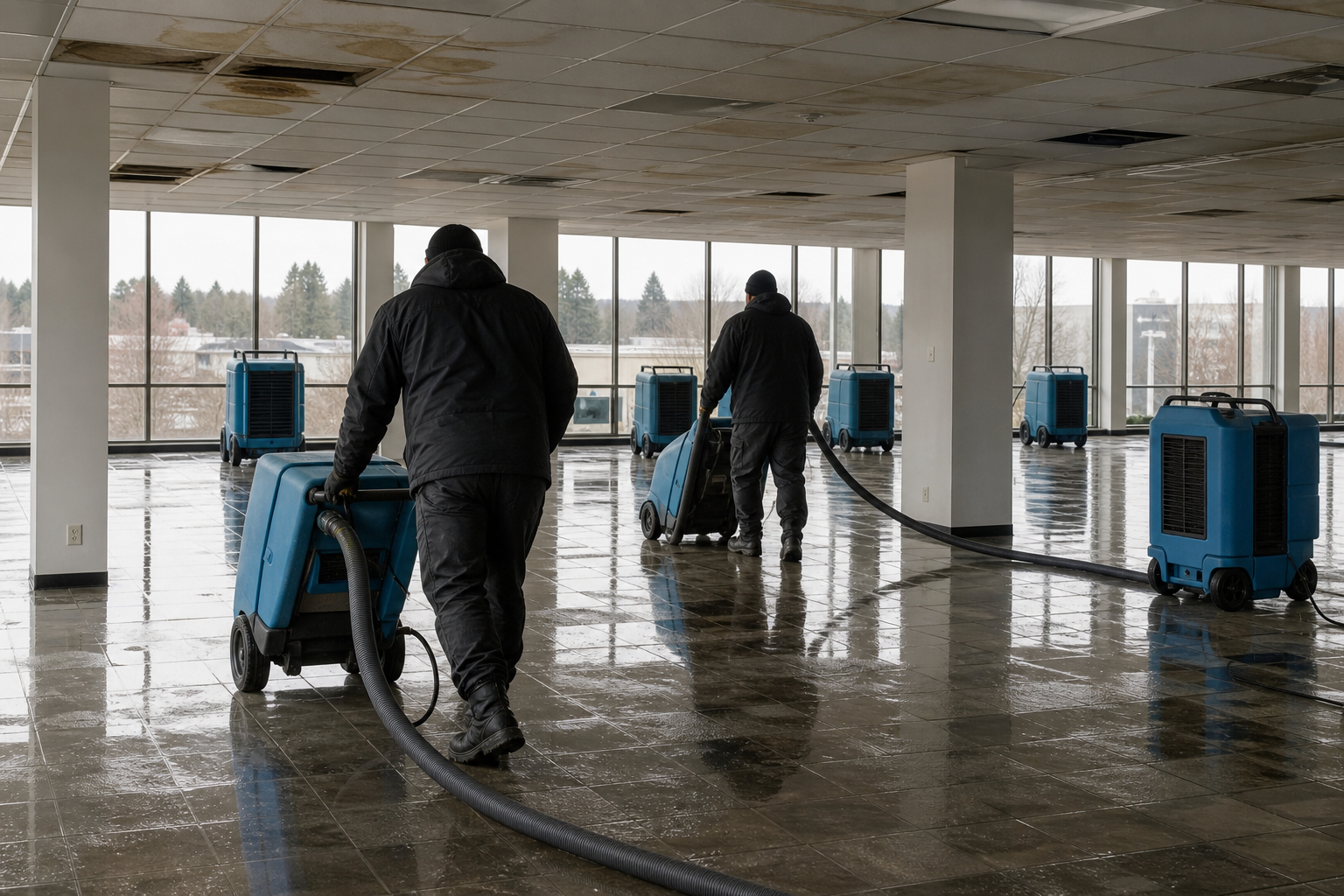 Commercial Water Damage Restoration in Burnaby